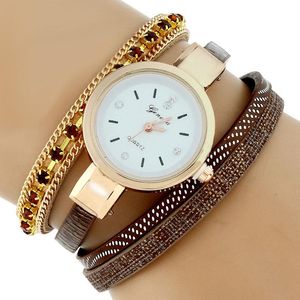 Orologi da polso Gnova Platinum Fashion Ethnic Crystal Strap Bracciale Orologi Casual Orologio da polso da donna Orologio al quarzo Relogio Feminino Gift A474