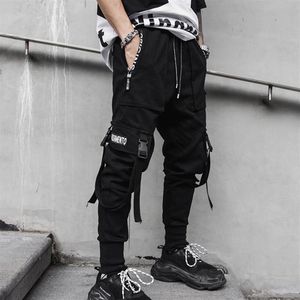Techwear Pants Hip Hop jogger Men s Black Harem Combons Multi карман E