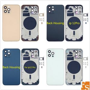 Back Housing Replacement Battery Cover Back High Quality For iPhone 12 Pro Max 12Pro Housing Door