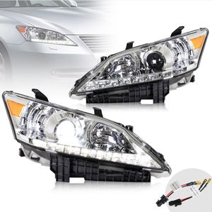 Faróis de LED para carro para Lexus ES 2007-2012 ES 350 DRL Bi-Xenon Lens Turn Signal Farol Luzes Diurnas