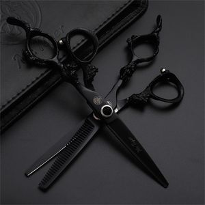 Japonia 6.0 Salon Hair Nożyczki Profesjonalne opatrunek Shears Shears Set Barber dla 220317