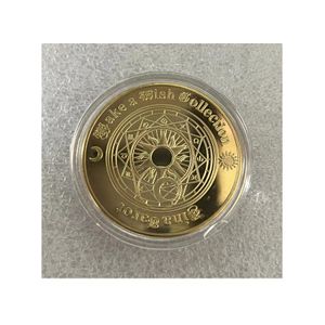 Moneta commemorativa dei Tarocchi dei desideri Moneta della sfida della costellazione del sole e della luna Monete Feng Shui da collezione Aiuta le persone a pensare alle cose.cx