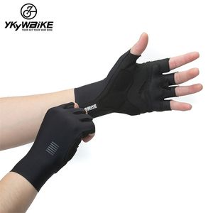 YKYWBIKE Cycling Bike Sports Half Finger Bicycle Goves Men Women Breathable Shockproof Gloves 220622