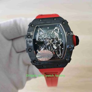 Super Factory высококачественные часы 50 мм х 44 мм RM35-02 NTPT углеродное волокно скелет резиновые полосы RMAL1 Движение механические автоматические мужские мужские наручные часы