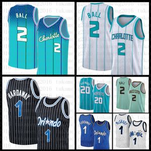 ingrosso Magic 2-2021 Nuove maglie da basket Charlotte Hornets Men Orlando magic Men Gordon Hayward Lamelo Ball Penny Hardaway