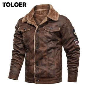 Winter Warm Army Tactical Jackets Men Pilot Bomber Flight Military Jacket Male Casual Thick Fleece Cotton Wool Liner Coat Suede 201128