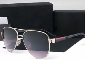Oval for Men Summer Shades Polarized Pilot Eyeglasses Black Vintage Oversized Sun Glasses of Women Male Sunglass with Box Eye Designer