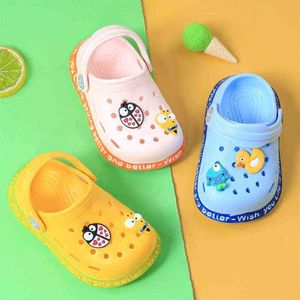 Kids Sandals For Girls Boys Cartoon 2022 Summer Children's Garden Shoes Toddler Baby Slippers Soft Sole Anti-Slip Shoes G220523