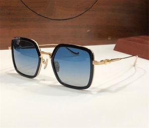 新しいファッションデザインの女性サングラスブルージョブの絶妙なスクエアフレームビンテージスタイル最高品質の屋外UV400保護メガネ