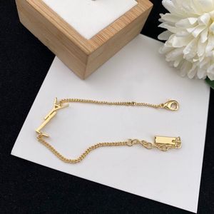 Braccialetti con ciondoli in oro alla moda di design per le donne, amanti del matrimonio, gioielli di fidanzamento regalo