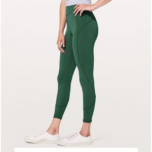 Green Contrast Stitch Sports Sports Fitness Yoga Pants Mulheres High Workout Executando calças justas Estressily Nylonspandex Yoga Leggings 201014