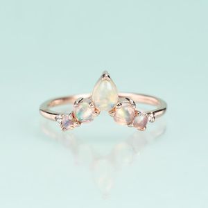 Cluster-Ringe Gem's Beauty 14K Roségold vergoldeter Ring für Damen, luxuriöser, massiver 925er Sterlingsilber-Kaiserkronen-Edelschmuck, GeschenkCluster