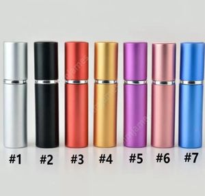 Perfume Bottle 5ml Aluminium Anodized Compact Perfume Bottles Aftershave Atomiser Atomizer Fragrance Glass Scent-Bottles 5000pcs DAJ478