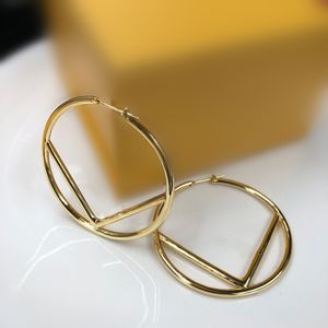 designer earrings Fashion gold hoop earrings for lady Women Party earring New Wedding Lovers gift engagement Jewelry for Bride216i