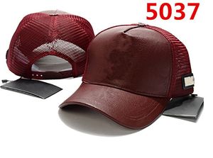 Designer Caps Red Leather Casquette Cap Baseball Hats Gorras Snapbacks Summer Outdoor Golf Sports Hat For Men Women Hxrjm