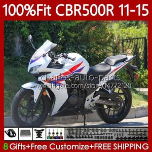 Обтенка для инъекций формы для Honda CBR 500 R CC 500R RR CBR500R 11 12 13 14 15 Body 126no.50 CBR500RR Красный синий 2011 2012 2013 2014 2015 CBR500 RR 11-15 OEM Kit