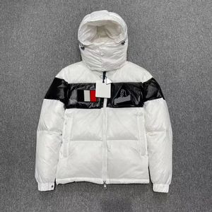 Uomo Donna GARY Piumino giacca colore contrasto oca Designer di abbigliamento Distintivo ricamato Spalline Capispalla Cappotti Imbottito Piumino invernale con cappuccio Giacche Parka