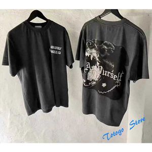 ヒップホップハウンドプリンティングAskyurself tシャツ男性