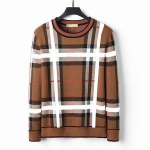 Brand designers design fashionable men's sweaters leisure long classic luxury plaid pullover a variety of styles and women's high quality loose large sizeM-3XL