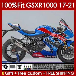 Mold de injeção para Suzuki GSX-R1000 GSXR 1000 CC K17 2017-2021 146NO.148 Bodys GSXR-1000 GSXR1000 17 18 19 20 21 1000CC 2017