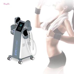 4 Handles Building Muscle Body Slimming Fat Reduce High-Intensity Focused Electromagnetic Electronic Muscle Stimulate Machine
