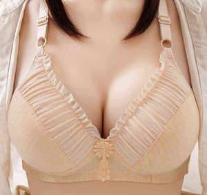 No Thread Brasserie Push Up Bra Seamless Bras For Women A B Cup Underwear Sexy Bra Three Quarter 3/4 Cup lingerie Thin Soft Sexy L220727