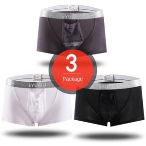 Underpants Men's Modal Soft Underwear Boxershort Scrotum Care Function Youth Health Seoul Convex Separation Boxer 3PCsUnderpants Underpa