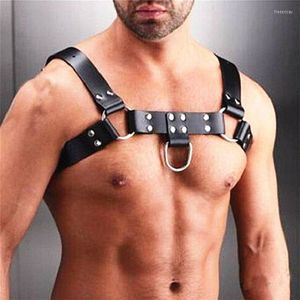 Cinture Imbracatura gotica in ecopelle di alta qualità Uomo Gay Bondage per il corpo Cintura per spalla sul petto Costume fetishCinture Fred22