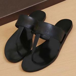 Women slides sandal women slippers 100% Genuine leather flip flops with Double Metal bee chain slippers Summer Beach Sandals with BOX NO6
