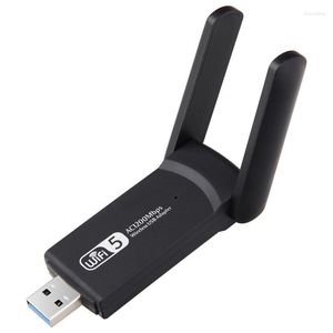 HUBS Wireless USB WiFi Adapter 2.4G 5.8G بطاقة الشبكة للكمبيوتر الشخصي على جهاز الكمبيوتر المحمول محولات الكمبيوتر