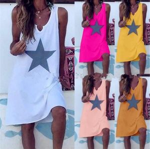 Women New Loose Floral Vintage Strap Ruffles Star Befree Dress Large Big Summer Cotton Camis Vest Tank Party Beach Dresses