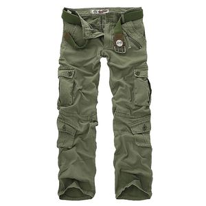 Calças de carga de homens camuflagem calças militares para homem 7 cores 201109