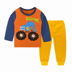 ZWF1490 Sonbahar Kış Bebek Erkek Kız Kızlar Giyim Moda Çocuk T-Shirt Pantolon 2 PCS/Set Toddler Sports Costume Çocuk Trailsuits 220507