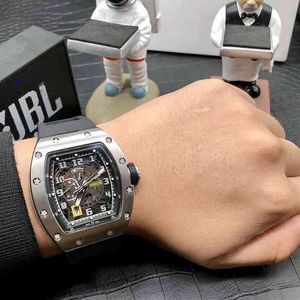 Uxury Watch Date Luxury Mens Mechanics Watches Richa Wristwatch Business Leisure RM030自動機械工場FINE STEEL TAPE TRENDU IBDU