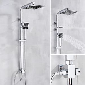 Krom banyo yağış duş musluk duvar monte basit tasarım banyo muslukları yağış sıcak soğuk su mikseri musluk