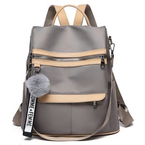 Waterproof Ox Cloth Women Designer Light Travel Backpack Fashion School Casual Lides Shoulder Bags 220725