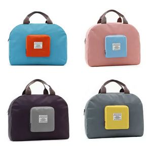 Foldable Storage Bag Organizer Travel Shopping Shoulder Casual Handbag Portable Clothing Bags Waterproof Promotion Gift C0619X05