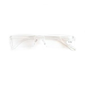 Óculos de sol homens mulheres limagens de renda sem aro leitor presbyopia leitor yeglasses quadro de plástico gafas 1.0 2,0 a 4,0 005