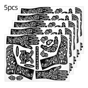 Tattoo Transfer Sheets Henna Hollow Templates Hands Feet Leg Arm Airbrushing Tattooing Template Temporary Stickers Body PaintingTattoo on Sale