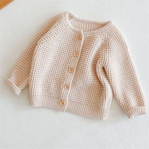 Spring Boys Fashion Knitted Jacket Coat Baby Girls Cardigan Autumn Sweaters 220812