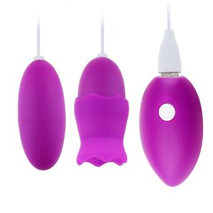 Sex Toy Massager Bullet Vibrator USB Toys For Women kraftfulla vibrerande äggklitorisstimulator G Spot Massager Waterproof