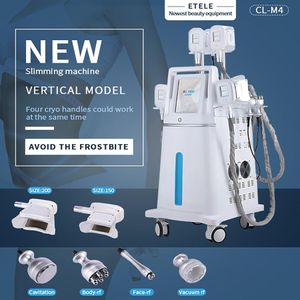 الدفع النهائي Cryolipolysis هيكل تنحيف التجويف لمركز التجميل Hot Sell 4 مقابض Cryo Cavitation الدهون تقليل الدهون