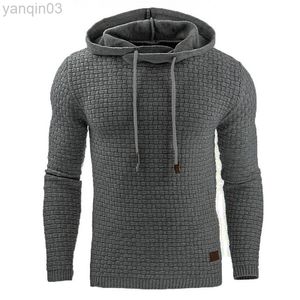 Mest populära hoodie män hoody manliga långa ärmar fast färg huva män tröja herrar tröjor träning svett topps casual l220801