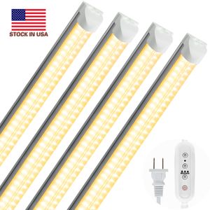 Stock in US LED Grow Light 2FT Full Spectrum Sunlight Replacement 20W High Output Integrated Fixture with Rope Hanger for Indoor Plants Hydroponics Seedling