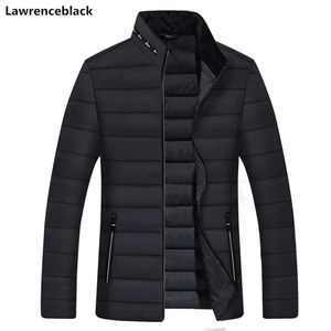 Jaquetas de inverno e casacos masculino parka espessa quente cor sólida de cor masculina casaco masculino de casaco acolchoado de casas de vento parkas para homens 201127