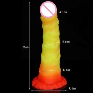 Nxy Dildos Dongs New Soft Liquid Silicone Dildo Anal Masturbator Sex Toys for Couples Jelly Dildo Suction Cup Penis Thrusting Dildo Hot 220426