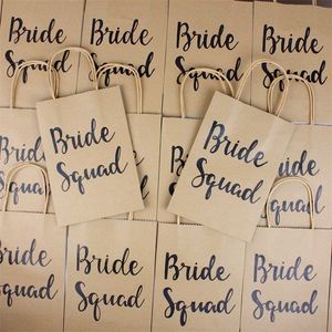 Sacchetti regalo per addio al nubilato per damigelle d'onore con nome personalizzato Bride Squad 220707