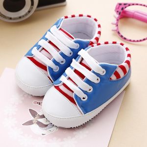 Pierwsze Walkers Spring Cute Infant Toddler Baby Pu Strapeed Sneakers Boys Girl