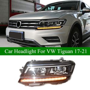 LED Daytime Head Light For VW Tiguan DRL Headlight Assembly Dynamic Turn Signal High Beam Headlights 2017-2021