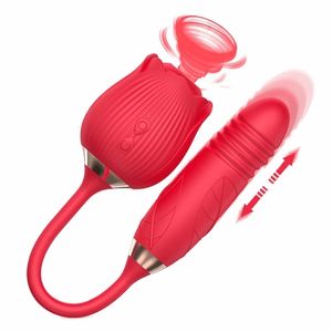 Rosa anale telescopico clitoride succhiare vibratori per le donne carino dildo stimolatore sexules impermeabile adulto coda butt plug giocattoli del sesso 220316